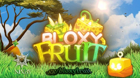 Bloxy Fruit logo and banner