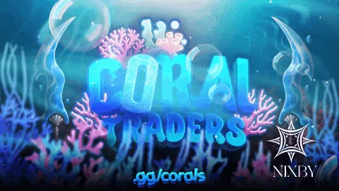 Coral Traders logo and banner